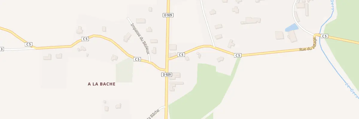 Plan du 1079 Rue du Village à Boucagnères
