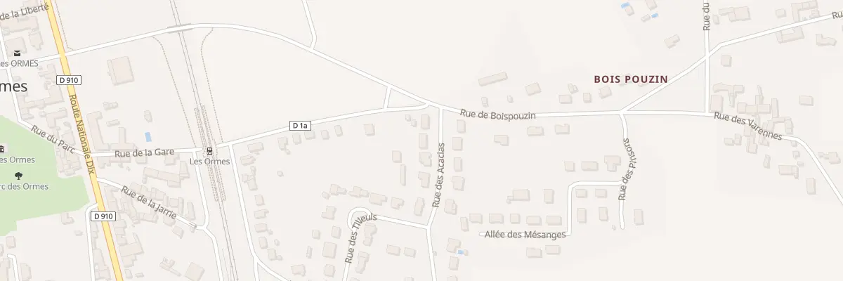 Plan du 4 Rue des Acacias aux Ormes