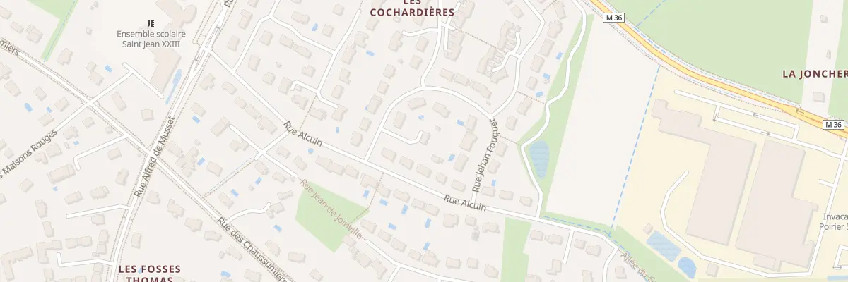 Plan du 2 Rue Jehan Fouquet à Fondettes