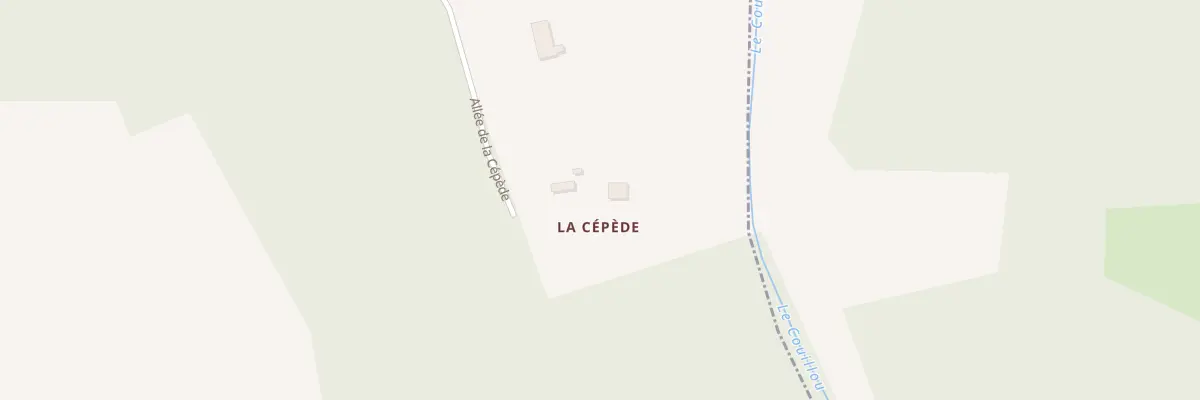 Plan du 849 All de la Cépède à Saint-Aubin-de-Lanquais