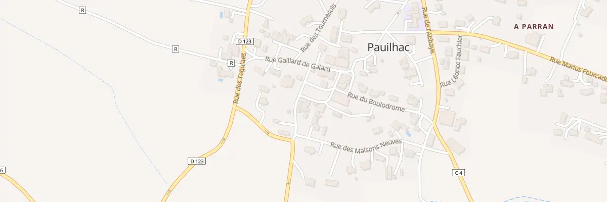 Plan du 5119 Au Village à Pauilhac