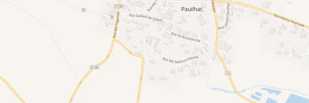 Plan du 1 Rue des Maisons Neuves à Pauilhac