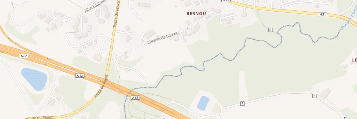 Plan du 172 Che de Bernou au Passage