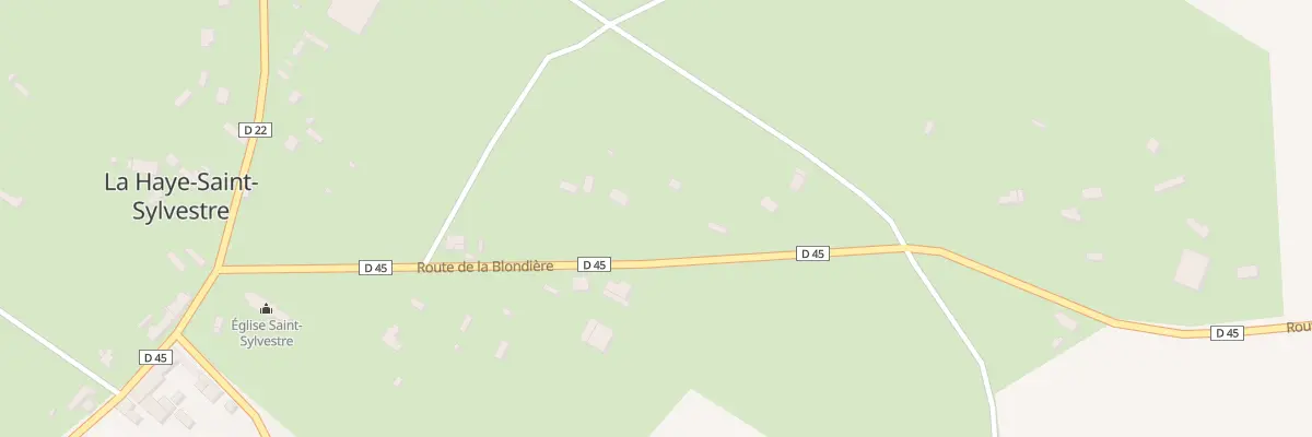 Plan du 291 Rte de la Blondeliere à La Haye-Saint-Sylvestre
