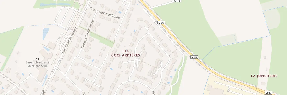 Plan du 26 Rue Jehan Fouquet à Fondettes