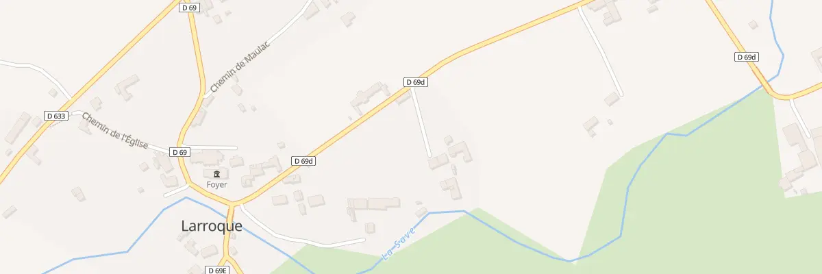 Plan du 45 Le Village à Larroque
