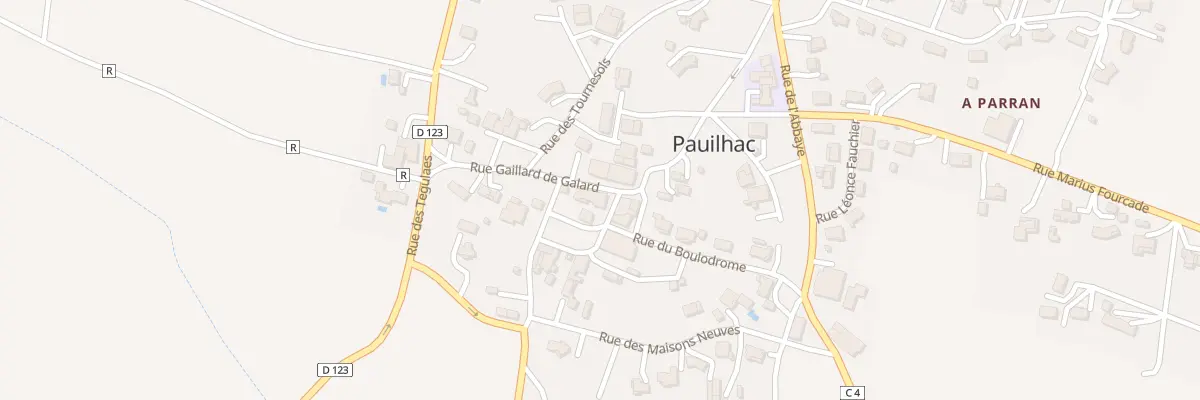 Plan du 1 Rue Gaillard de Galard à Pauilhac