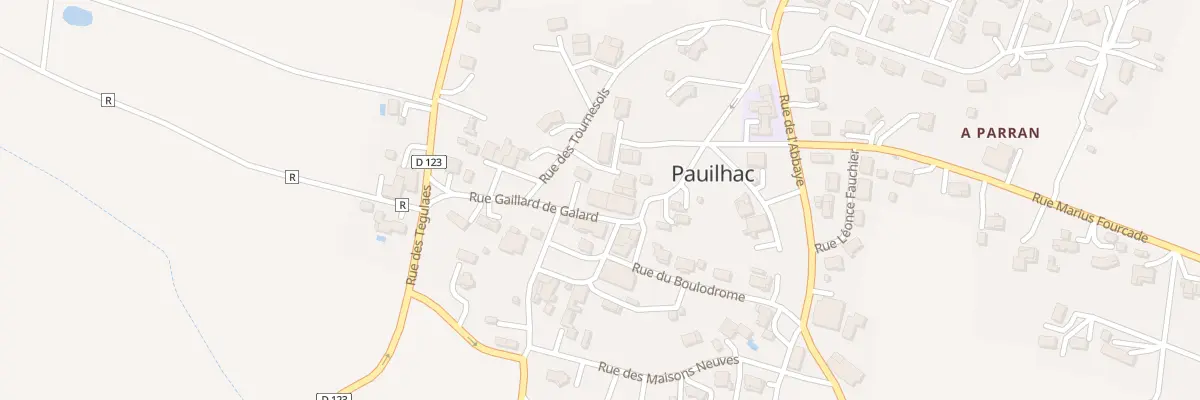 Plan du 5140 Au Village à Pauilhac