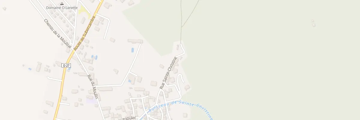 Plan du 5123F Rue de Sainte Christine à Montauban-de-Luchon