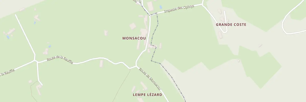 Plan du 790 Rte de Monsacou à Lamonzie-Montastruc