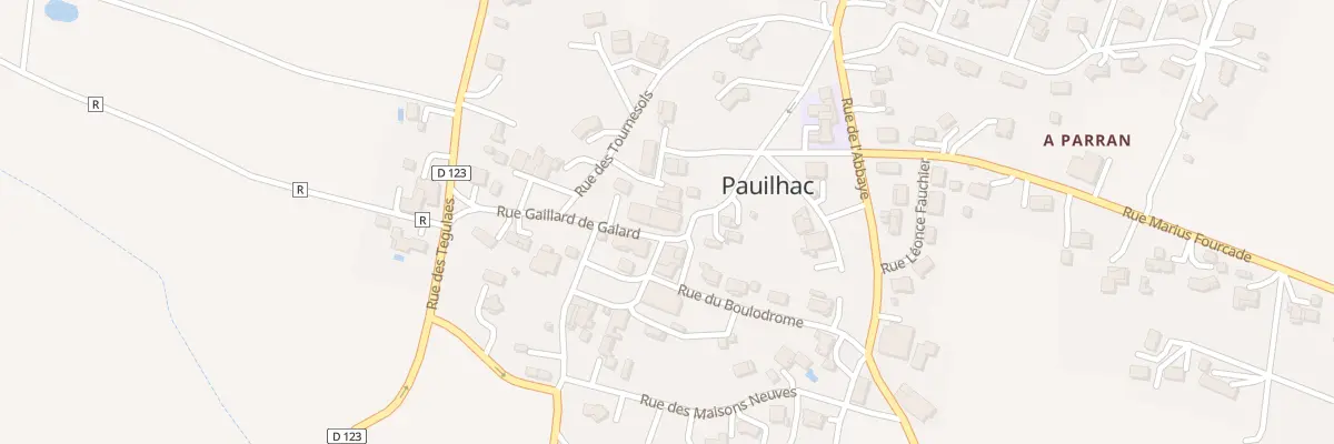 Plan du 2 Rue Gaillard de Galard à Pauilhac