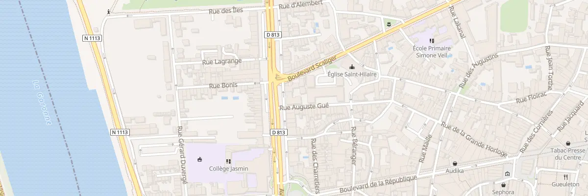 Plan du 44 Av du Gal de Gaulle à Agen
