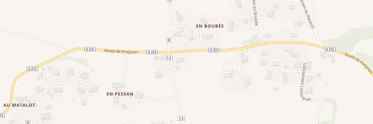Plan du 5223 A Larrouquet à Roquelaure