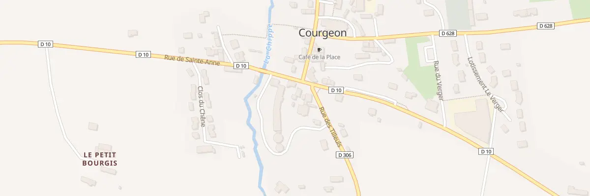 Plan du 8 Rue de Sainte Anne à Courgeon