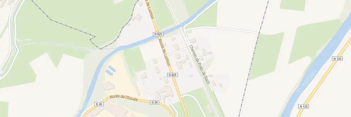 Plan du 3 Rte de Luchon à Izaourt