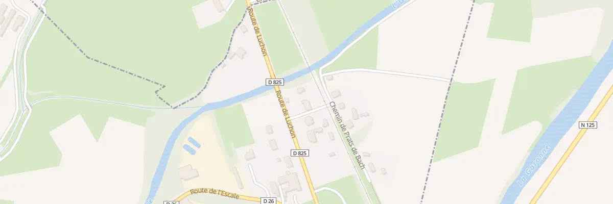 Plan du 1 Rte de Luchon à Izaourt