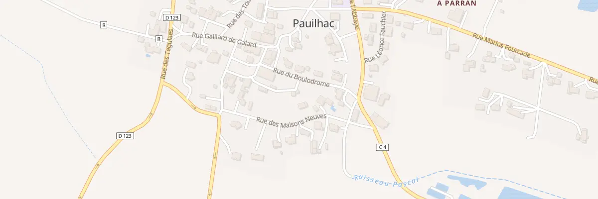 Plan du 5184 Au Village à Pauilhac