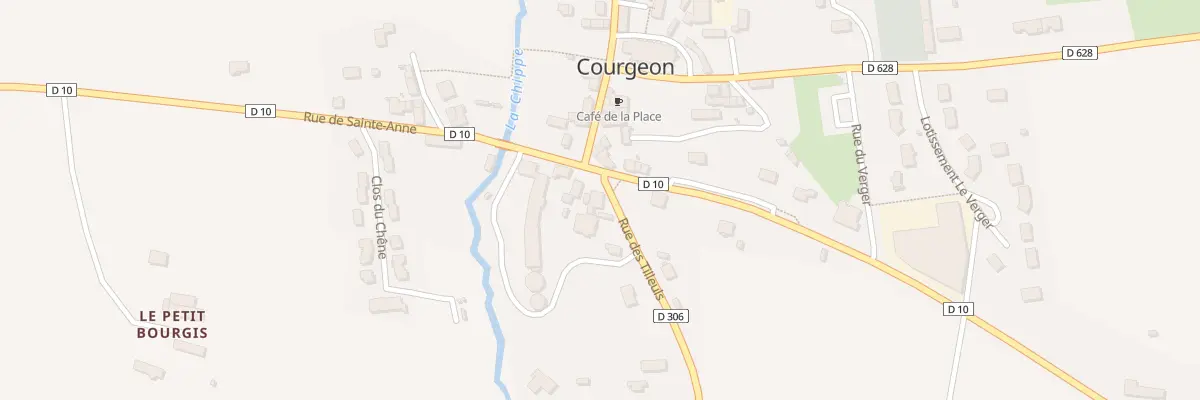 Plan du 2 Rue des Tilleuls à Courgeon