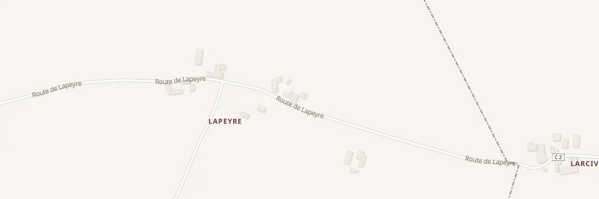 Plan du 885 Rte de Lapeyre à Manzac-sur-Vern