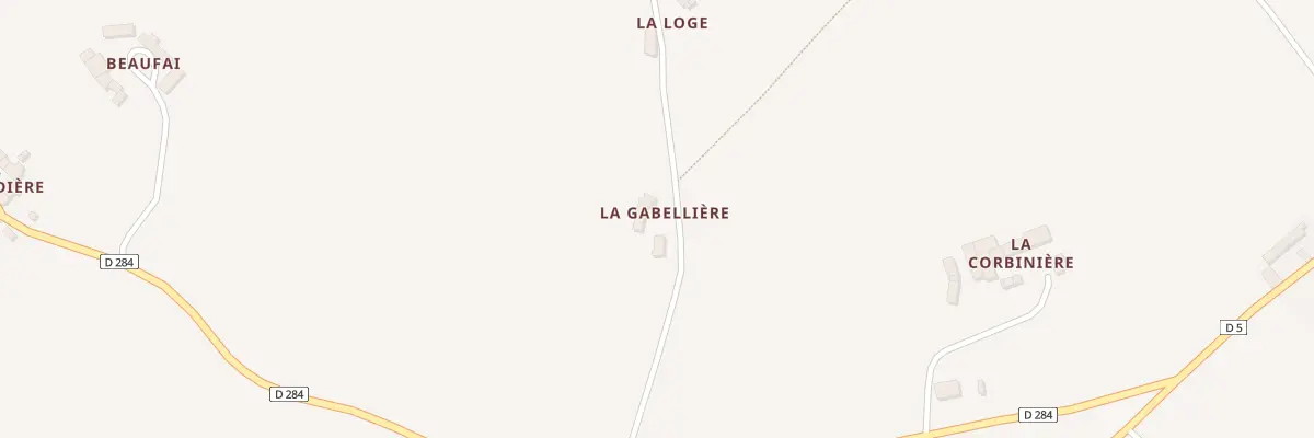 Plan du 204 La Gabeliere à Mauves-sur-Huisne