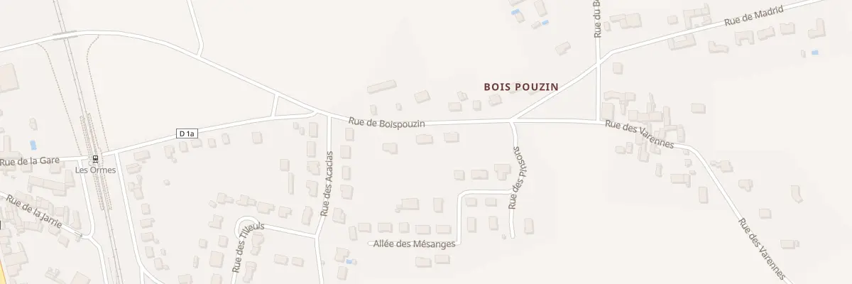 Plan du 20 Rue de Bois Pouzin aux Ormes
