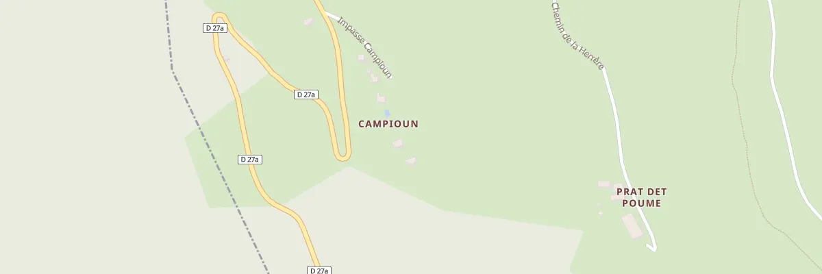 Plan du 128 Imp de Campioun à Gouaux-de-Luchon