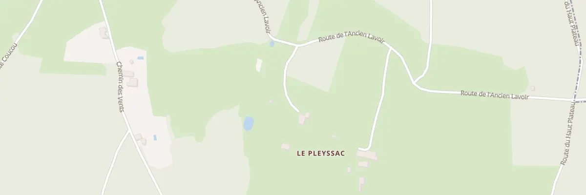 Plan du 1 Le Pleyssac à Bourrou