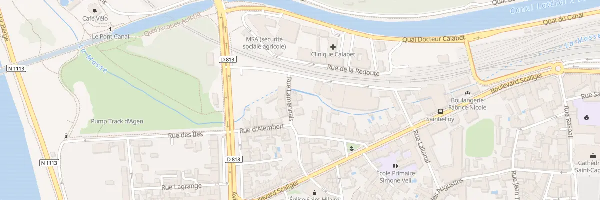 Plan du 202 Rue Lamennais à Agen