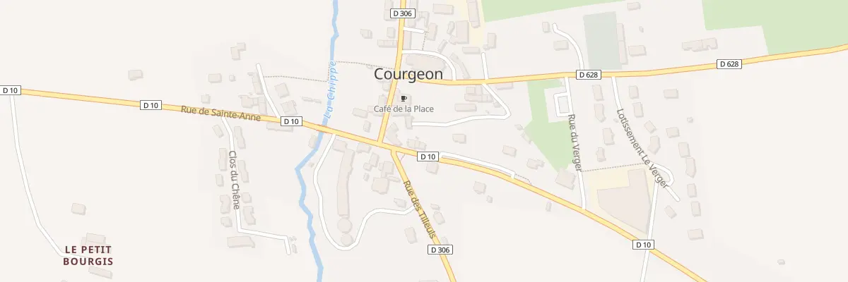 Plan du 17 Rue de Sainte Anne à Courgeon