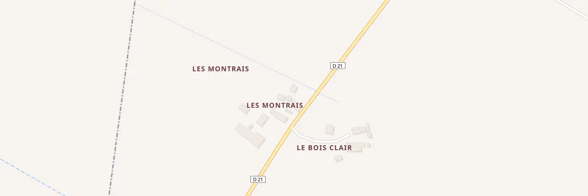 Plan du 1 Les Montrais à Villeperdue