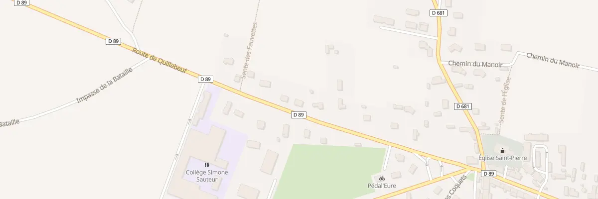 Plan du 290 Rte de Quillebeuf à Bourneville-Sainte-Croix