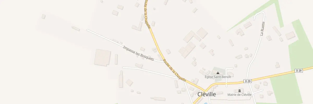 Plan du 177 Rte de la Chapelle à Cléville