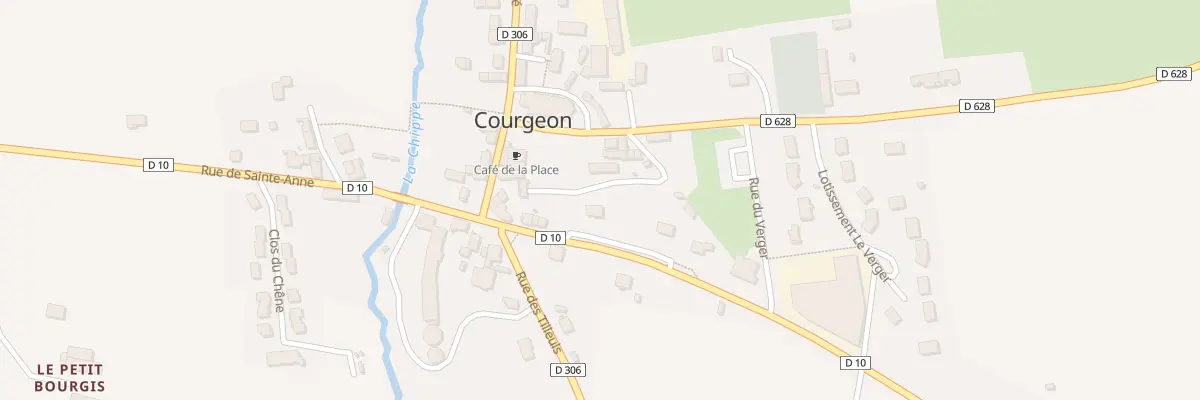 Plan du 15 Rue de Sainte Anne à Courgeon