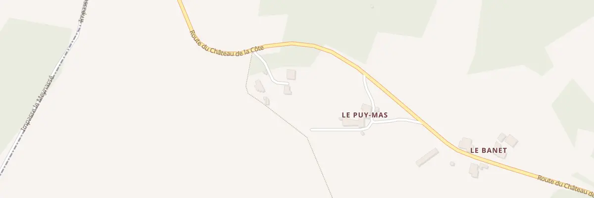 Plan du 54A Le Puy Mas à Biras