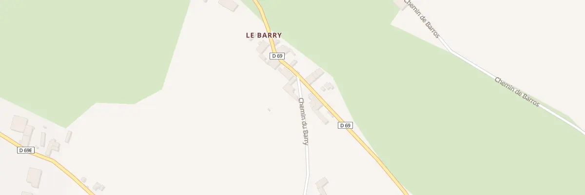Plan du 116 Le Barry à Larroque