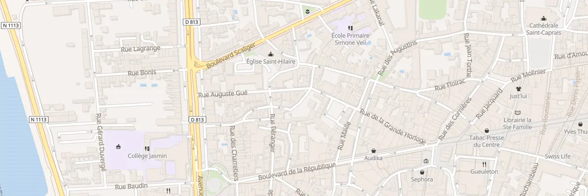 Plan du 46 Rue Auguste Gue à Agen