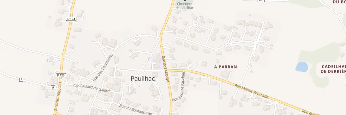 Plan du 5154 Au Village à Pauilhac