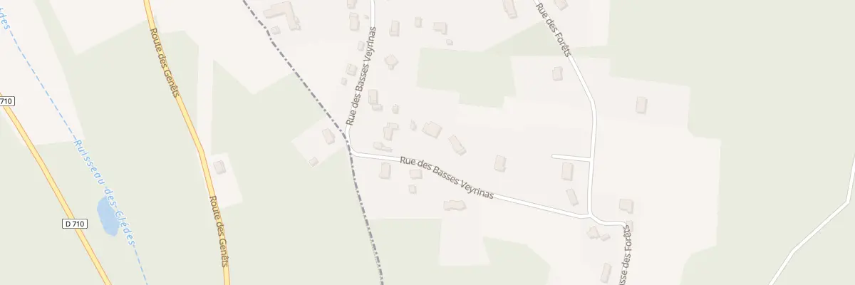 Plan du 505 Rue des Basses Veyrinas à La Chapelle-Gonaguet