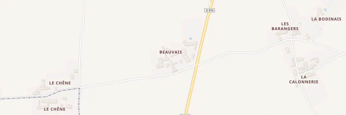 Plan du 3 Beauvais à Draché
