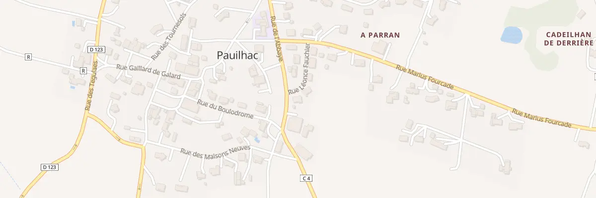 Plan du 5167 Au Village à Pauilhac
