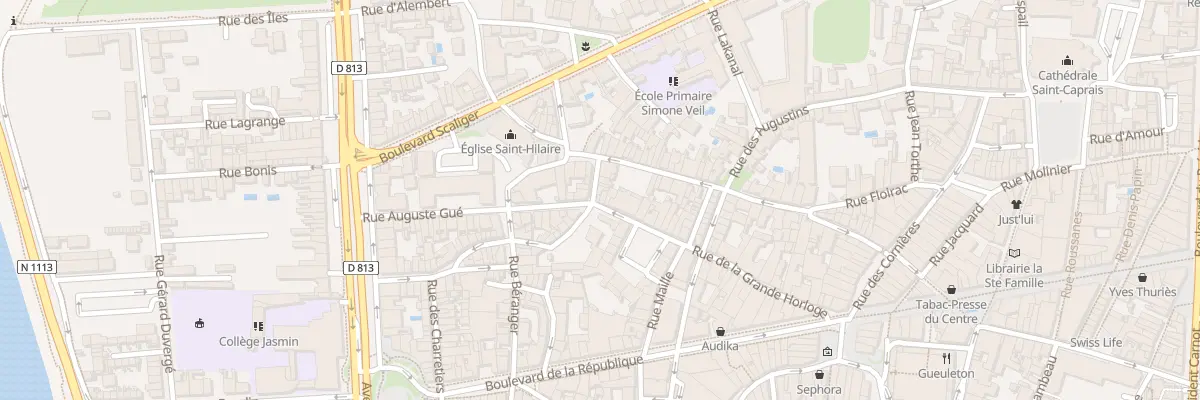 Plan du 12 Rue des Trois-Gonelles à Agen