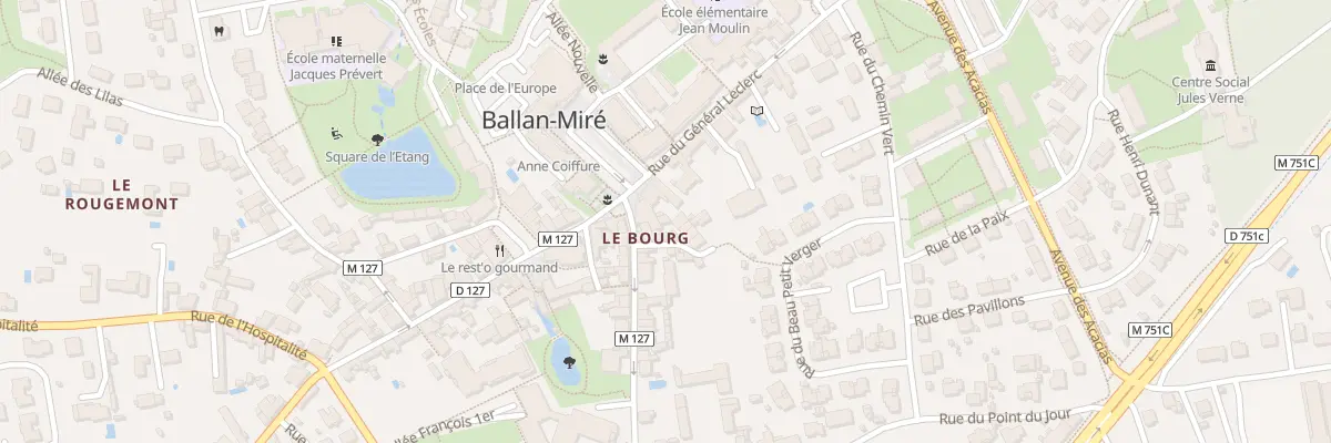 Plan du 2 Crs aux Boeufs à Ballan-Miré