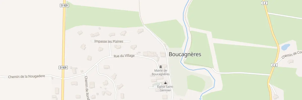 Plan du 5018 Au Village à Boucagnères