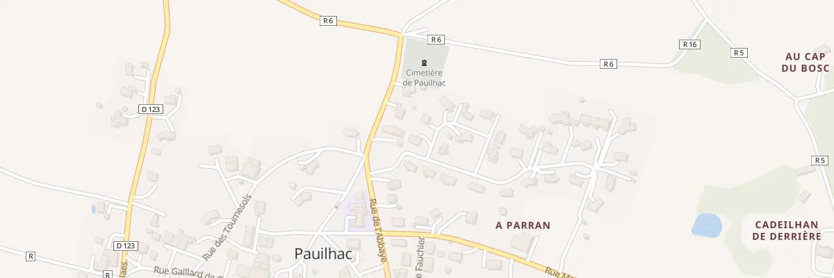 Plan du 5220 A Parran à Pauilhac