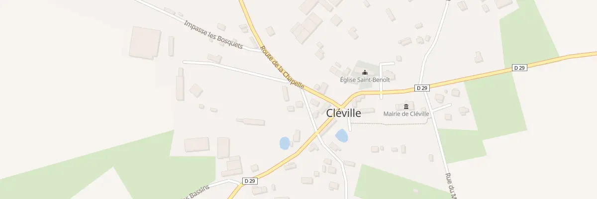 Plan du 45 Rte de la Borne à Cléville