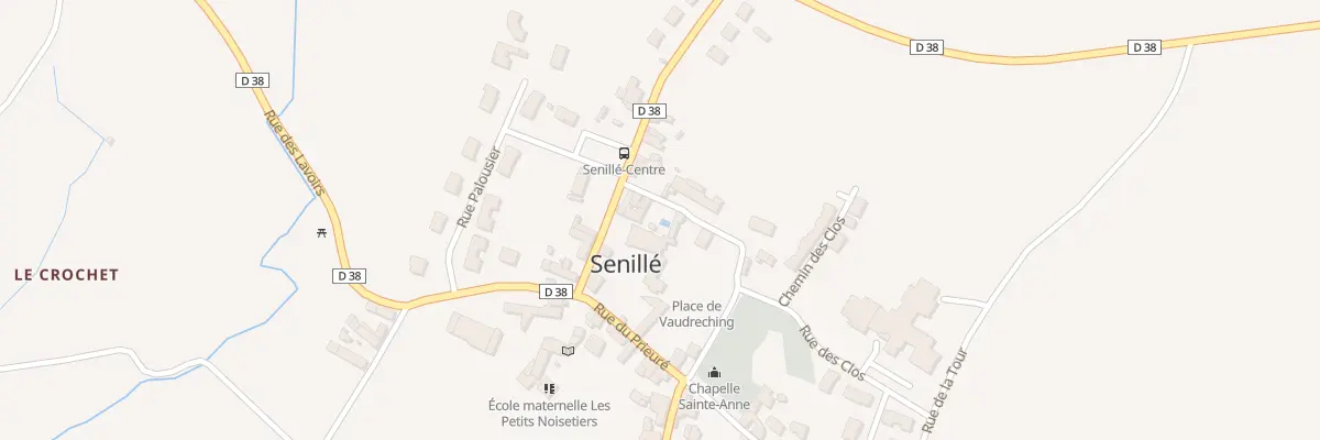 Plan du 1 Pl Eglise à Senillé-Saint-Sauveur