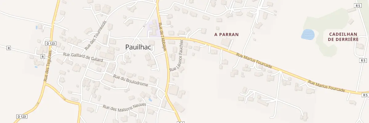 Plan du 6 Rue Leonce Fauchier à Pauilhac