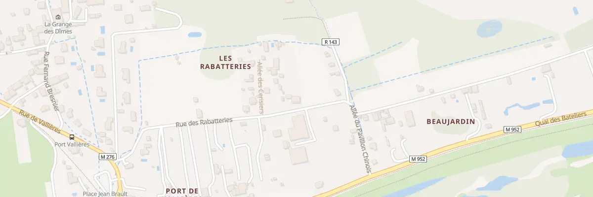 Plan du 9 Rue des Rabatteries à Fondettes