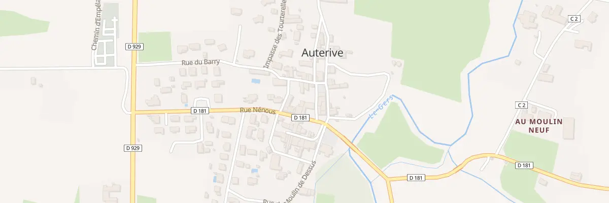 Plan du 2 Che de Ronde à Auterive