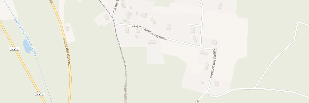 Plan du 516 Rue des Basses Veyrinas à La Chapelle-Gonaguet